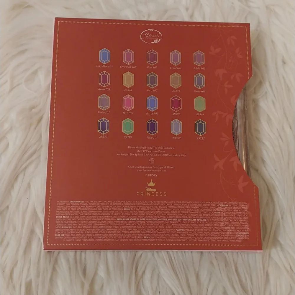 💖FIRM! NIB BESAME COSMETICS X DISNEY SLEEPING BEAUTY EYESHADOW PALATTE (RARE)